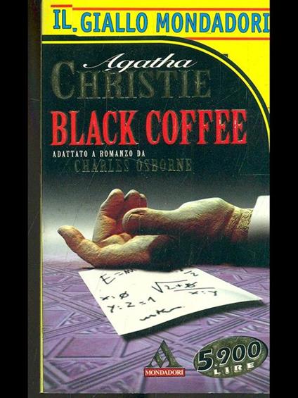 Black coffee - Agatha Christie - copertina