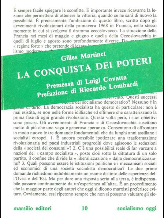 La conquista dei poteri - Gilles Martinet - copertina