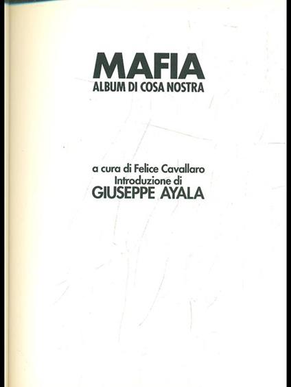 Mafia, albun di Cosa Nostra - copertina