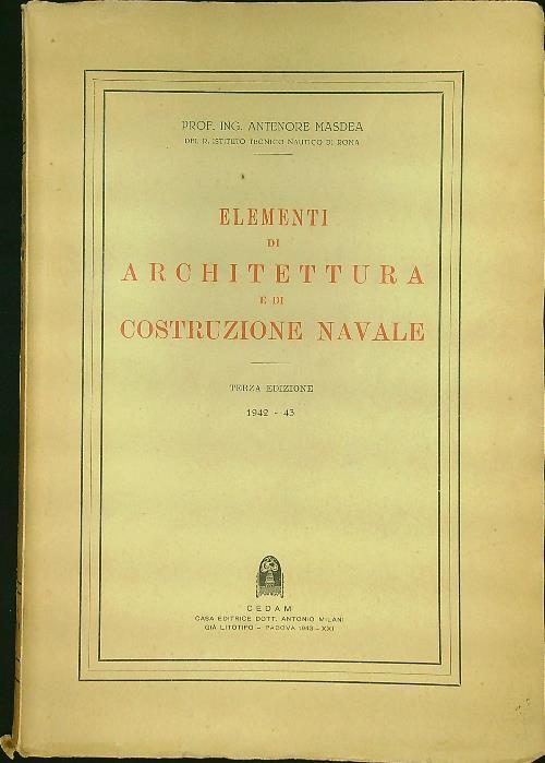 Elementi di architettura e di costruzione navale