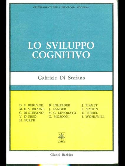 Lo sviluppo cognitivo - copertina