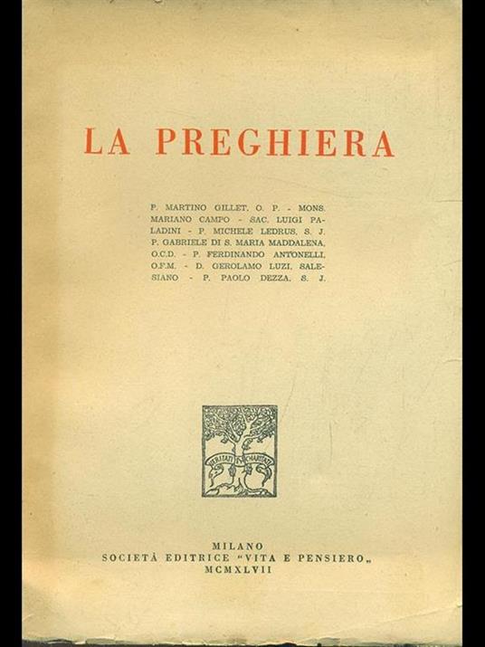 La preghiera - copertina