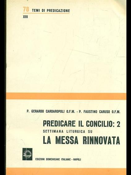 Predicare il concilio: la messa rinnovata - copertina