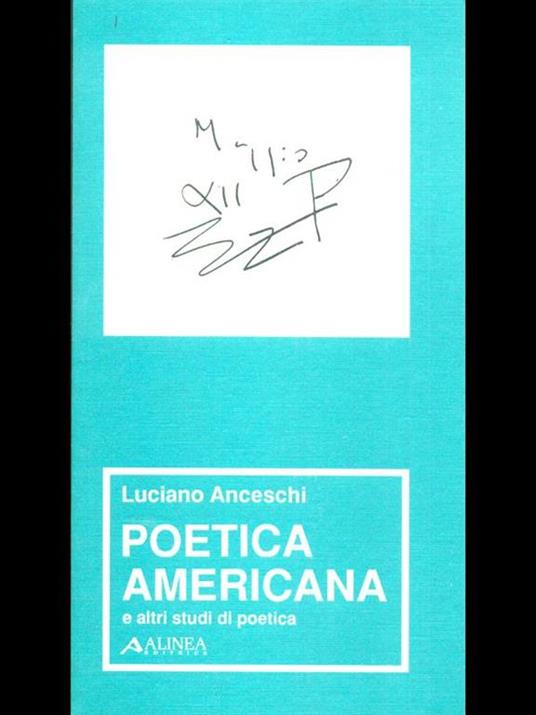 Poetica americana - Luciano Anceschi - copertina