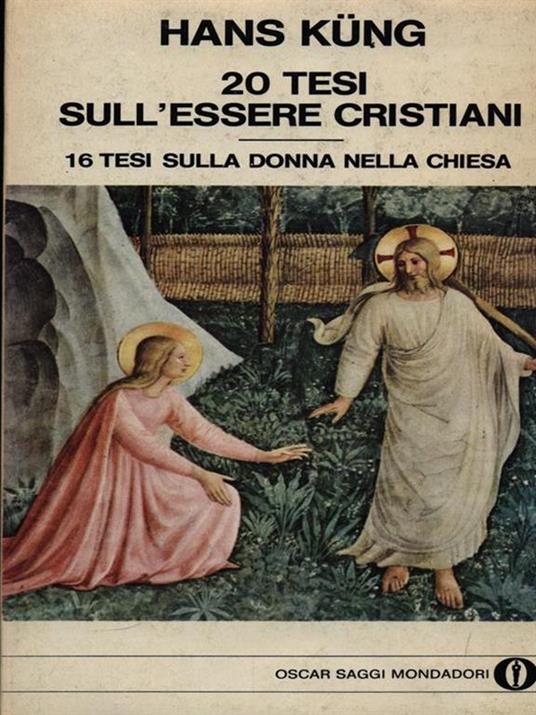 20 tesi sull'essere cristiani - Hans Küng - copertina