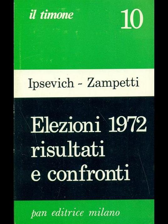 Elezioni 1972 risultati e confronti - copertina