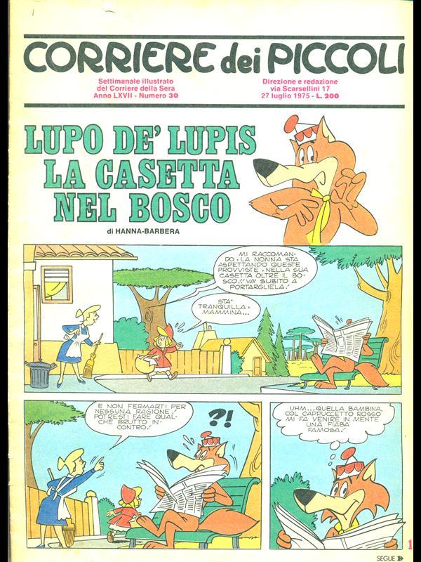 Corriere dei piccoli anno LXVII. Numero 30 / 27 luglio 1975