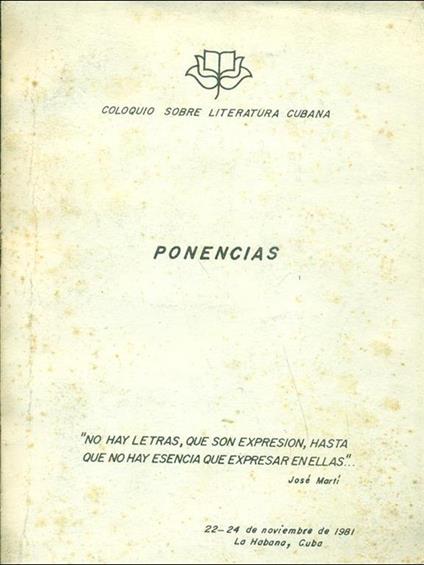 Ponencias - copertina