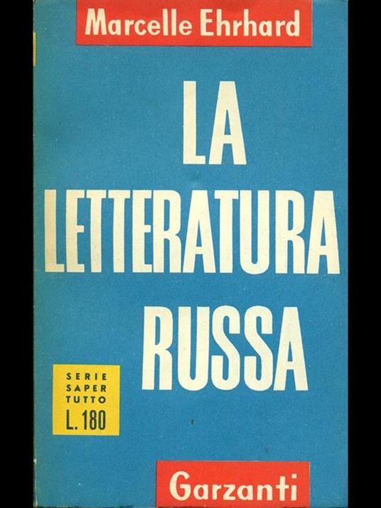 La letteratura russa - Marcelle Ehrhard - copertina