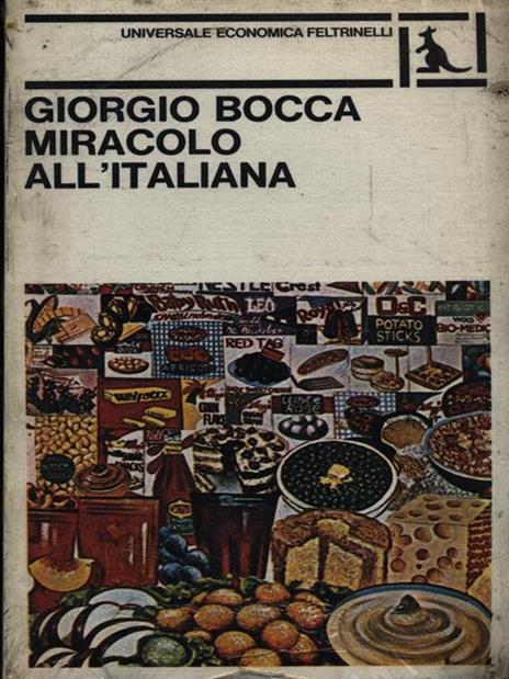 Miracolo all'italiana - Giorgio Bocca - copertina