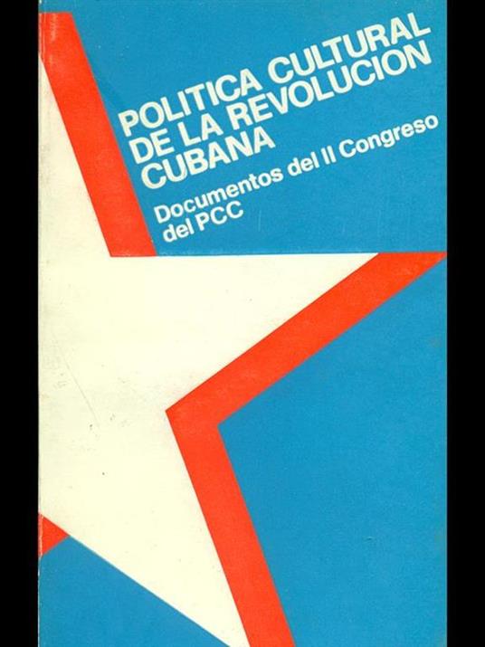 Politica cultural de la revolucion cubana - copertina