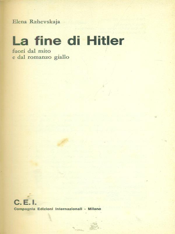 La fine di Hitler