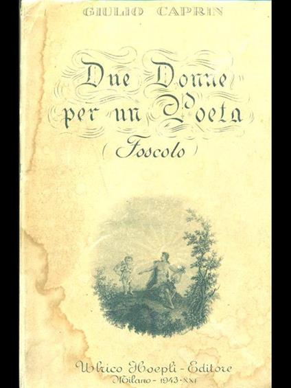 Due donne per un poeta - Giulio Caprin - copertina
