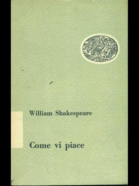 Come vi piace - William Shakespeare - copertina