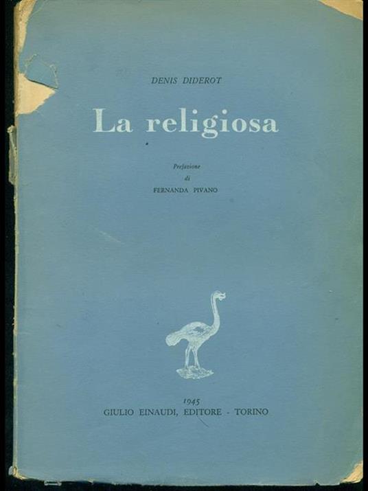 La religiosa - Denis Diderot - copertina