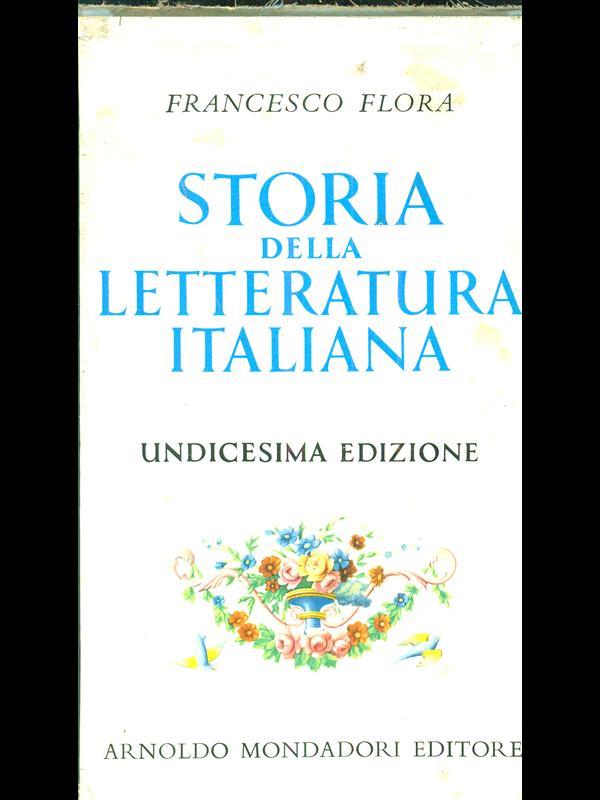 Storia della letteratura italiana. 5 volumi