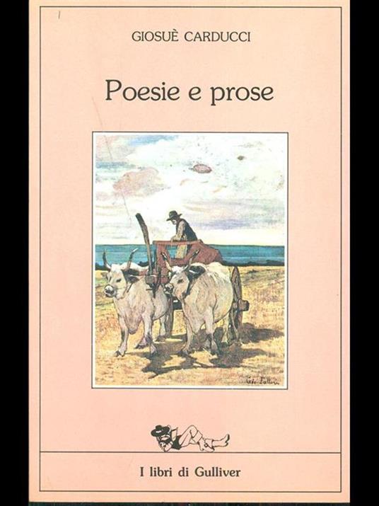 Poesie e prose - Giosuè Carducci - copertina