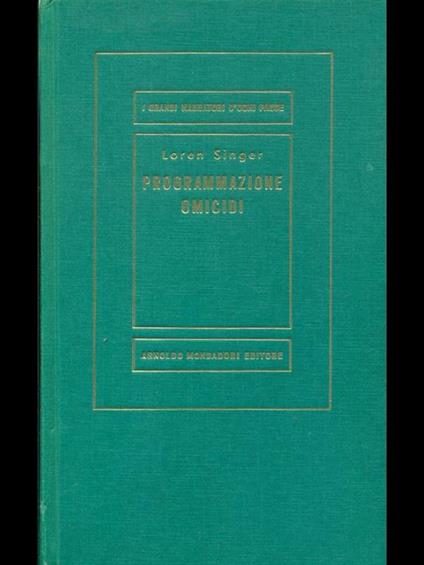 Programmazione omicidi - Loren Singer - copertina