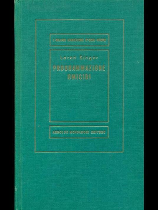 Programmazione omicidi - Loren Singer - copertina