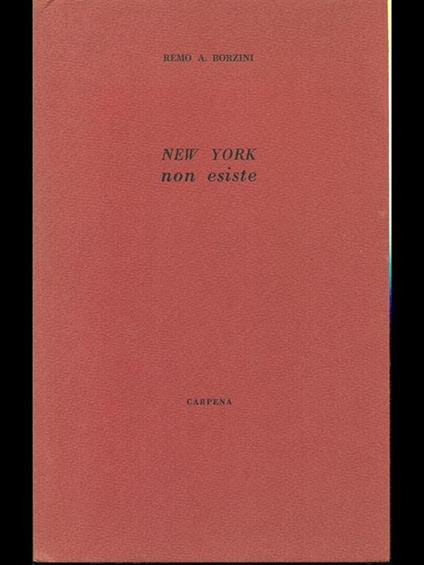 New York non esiste - Remo Aborzini - copertina