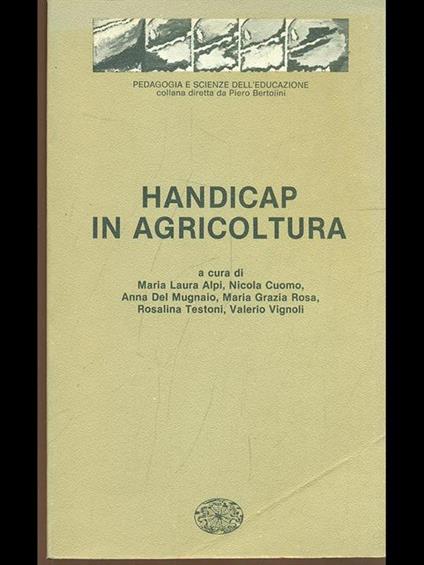 Handicap in agricoltura - copertina