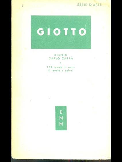 Giotto  - Carlo Carrà - copertina