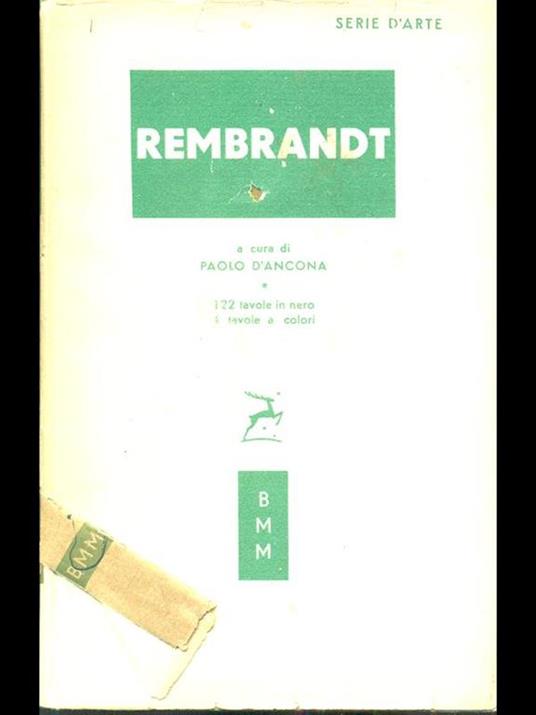 Rembrandt - Paolo D'Ancona - copertina