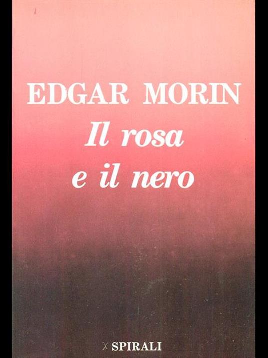 Il rosa e il nero - Edgar Morin - copertina
