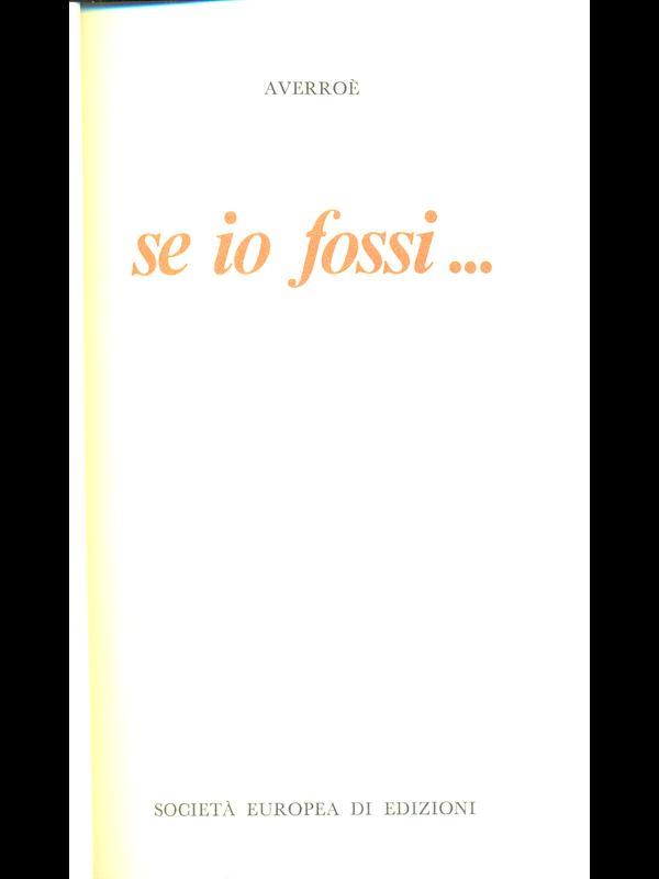 Se io fossi