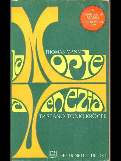 La morte a venezia - Thomas Mann - copertina