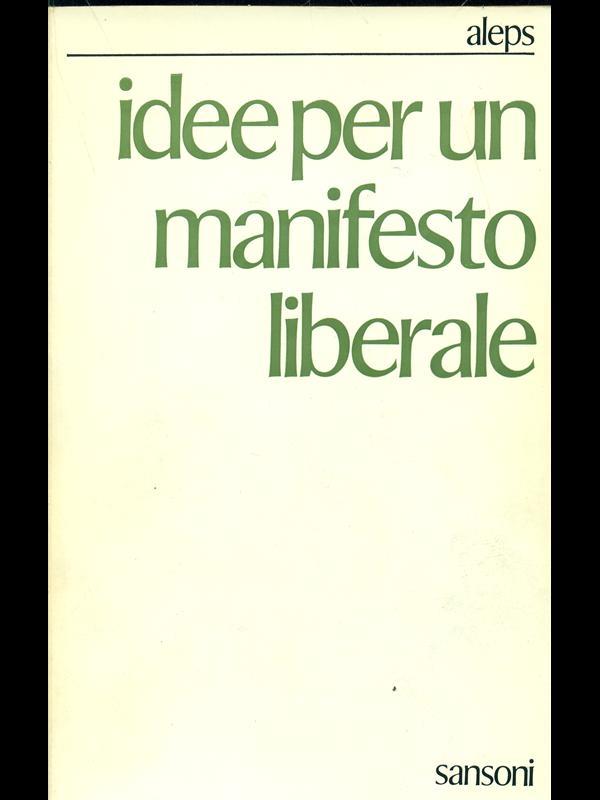 Idee per un manifesto liberale
