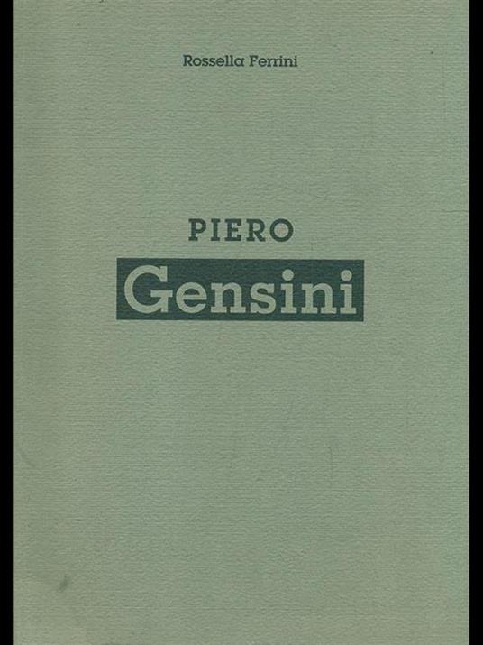 Piero Gensini - Rossella Ferrini - copertina