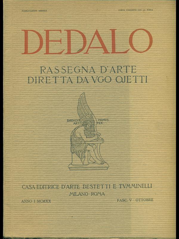 Dedadalo Anno I MCMXX Fasc. V Ottobre