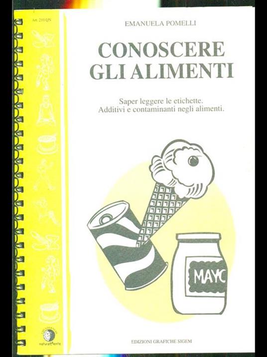 Conoscere gli alimenti - copertina