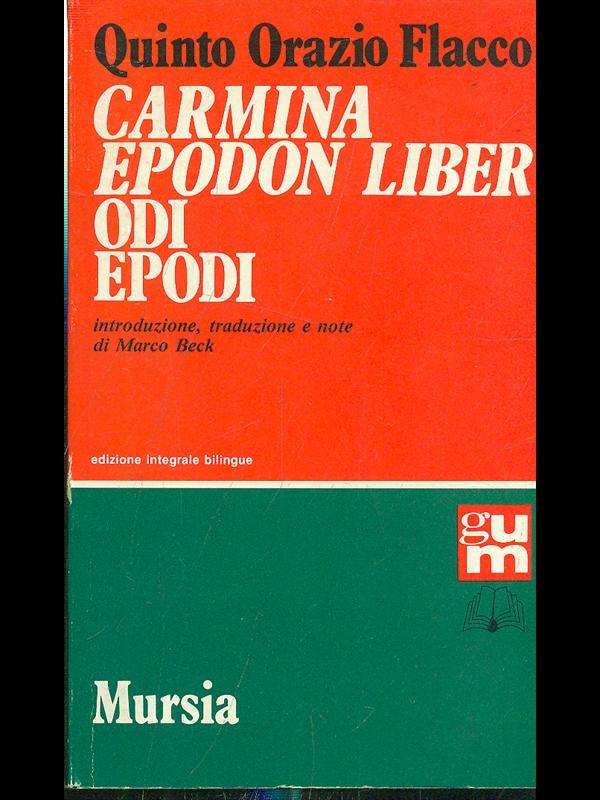 Carmina-Epodon liber-Odi-Epodi