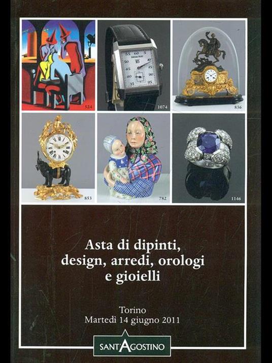 Asta di dipinti design arredi orologi e gioielli Torino 14 giugno 2011 - copertina