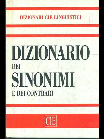 Dizionario dei sinonimi e contrari - copertina