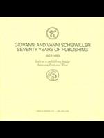Giovanni and Vanni Scheiwiller seventy years of publishing 1925-1995