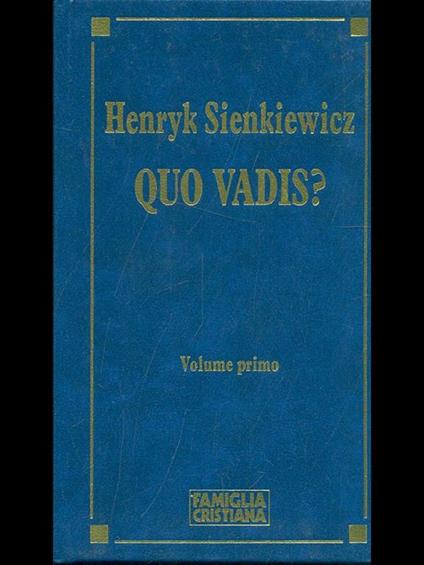 Quo vadis?. 2 volumi - copertina