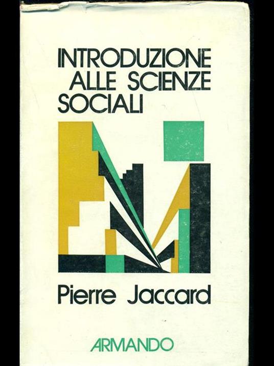 Introduzione alle scienze sociali - Pierre Jaccard - copertina