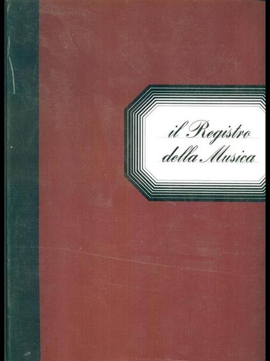 Il registro della musica - copertina