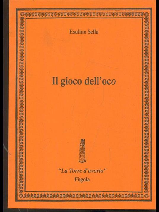 Il gioco dell'oco - copertina