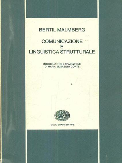 Comunicazione e linguistica strutturale - Bertil Malmberg - copertina