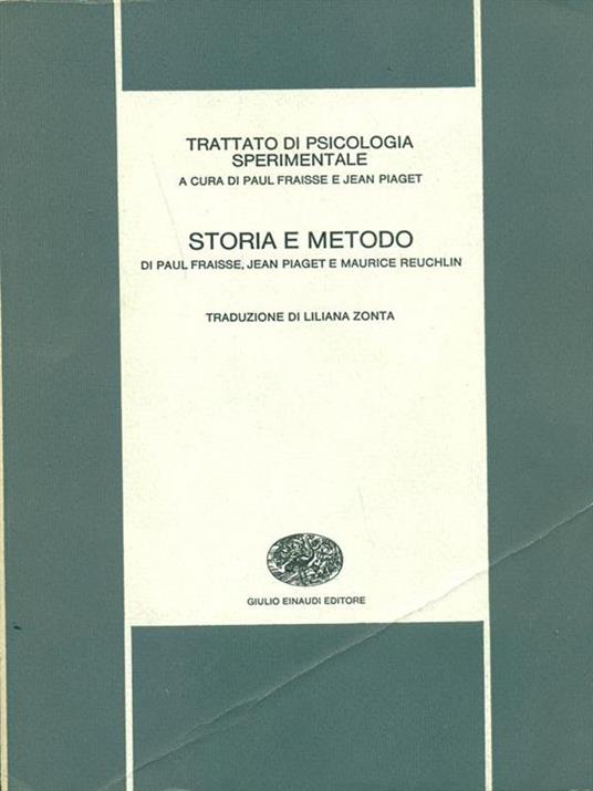 Storia e metodo - copertina