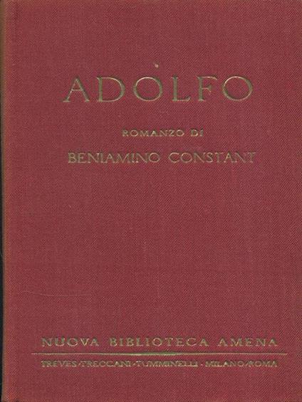 Adolfo - Benjamin Constant - copertina