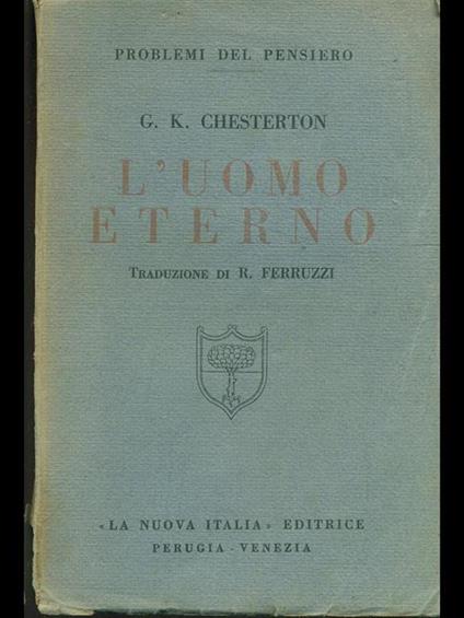 L' uomo eterno - Gilbert K. Chesterton - copertina