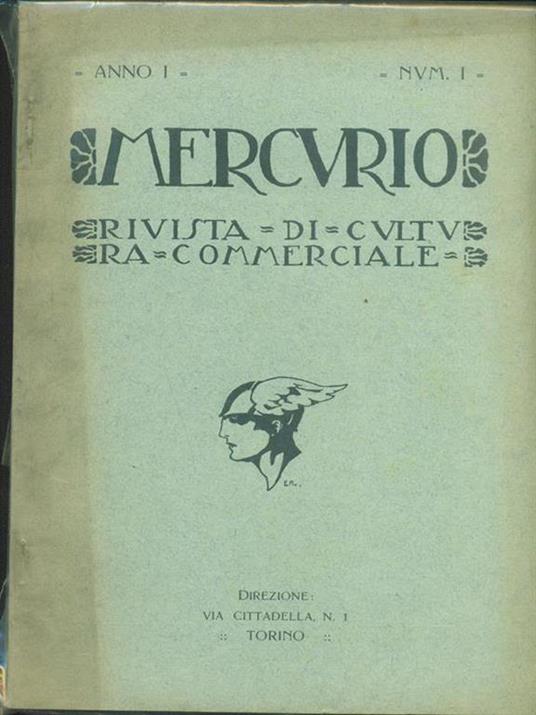 Mercurio anno I num 1 - copertina