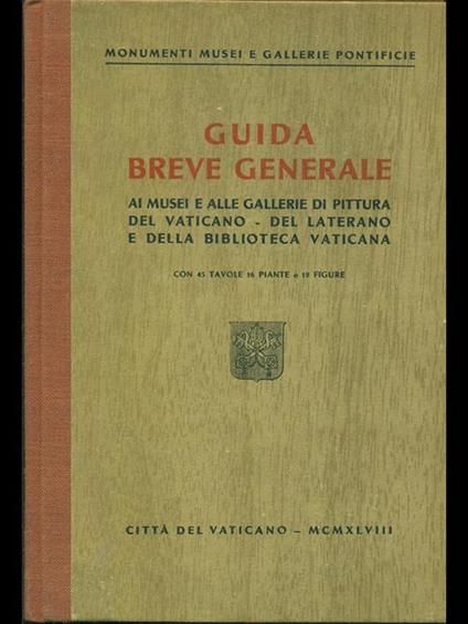 Guida breve generale ai musei egallerie ponteficie - copertina