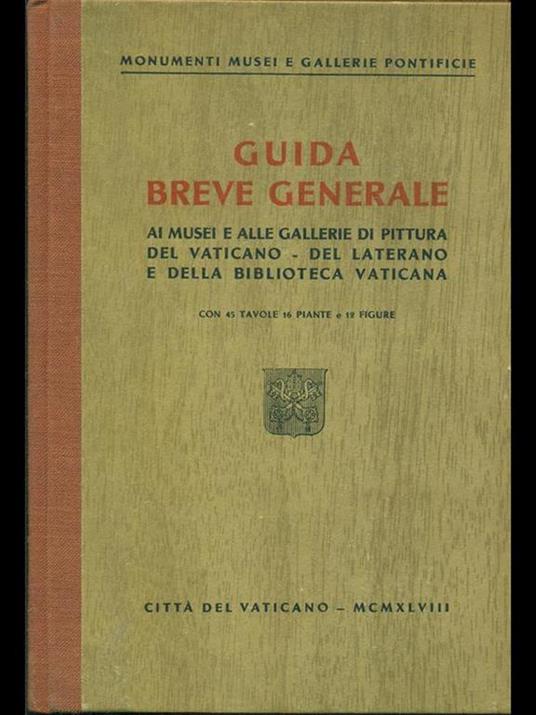Guida breve generale ai musei egallerie ponteficie - copertina