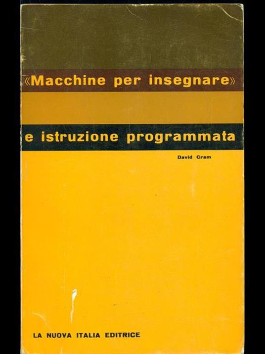 Macchine per insegnare e istruzione programmata - copertina